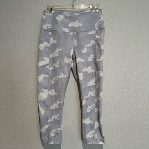 Yogalicious Pants - Yogalicious Camo White Combo Leggings SZ M